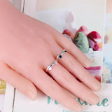 Lianfudai Cat Ear Finger Rings Open Cute Footprints Ring For Women Girl Pearl Hollow Geometric Gift Adjustable Fine Jewelry Accessories