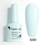 Lianfudai Venalisa Nail Gel Polish Jelly Color HEMA FREE Nude Pink Semi Permanent Soak Off UVLED Gel Nail Polish Sparkle Gel Varnish