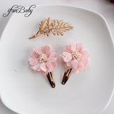 Lianfudai Fashion Flower BB Hair Clips Pin Headwear For Baby Kids Girl Hair Accessories 2 PCS/SET