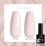 Lianfudai 7ML Aurora Top Coat Sparking Gel Nail Polish Semi Permanent UV Gel 2 In 1 Function Top Coat UV LED Nail Art Gel Varnish