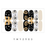 Lianfudai Baking Free Halloween Nail Stickers Full Sticker Fashion Nail Art Jewelry  Pumpkin Ghost Wholesale Applique Nail Sticker