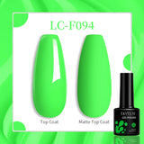 Lianfudai 7ML Aurora Top Coat Sparking Gel Nail Polish Semi Permanent UV Gel 2 In 1 Function Top Coat UV LED Nail Art Gel Varnish