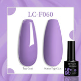 Lianfudai 7ML Auroras Top Coat Purple Sparking Auroras Gel Nail Polish Nail Art Vernis Semie Permanent Uv Gel Function Top Coat