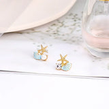 Lianfudai New Design Hip Hop Letter Xo Copper Men\\\\'s Square Stud Earrings Retro Fashion All Copper All Zircon Couple Stud Earrings