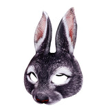 Lianfudai 3D Tiger Pig Bunny Rabbit Leopard Half Face Mask Creative Funny Animal Halloween Masquerade Party Cosplay Costume Decor