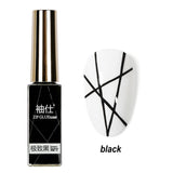 Lianfudai Nail Liner Gel Drawing Line Paint Gel Nail Polish 4 Colors Black White Gold Silver Glitter UV Painting Gel Varnish Nail Art