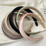 Lianfudai for Girls Fashion  Satin Silk Hair Bands for Women Hair Accessories Sponge Headband High Quality