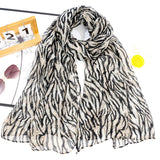 Lianfudai A fashionable voile leopard print soft thin women's scarf shawl