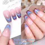 Lianfudai 10ml Auroras Blue Cat Magnetic Gel Nail Polish for Winter Nails Jelly Glass Water Light Varnis Semi Permanent Nail