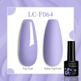 Lianfudai 7ML Auroras Top Coat Purple Sparking Auroras Gel Nail Polish Nail Art Vernis Semie Permanent Uv Gel Function Top Coat