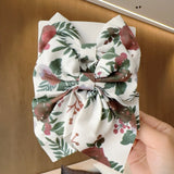 Lianfudai 2PC Spring Summer Women Kids New Floral Printed Bows Hair Clip Fresh Cute Hair Pins Barrettes Headwear Girls Hair Accessories