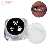 Lianfudai 3pcs Teeth Gems Tooth Jewelry Ornaments With Box Fashion Teeth Gems Beauty Diamond Dental Crystal Teeth Jewelry Gem Decoration