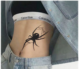 Lianfudai Sexy Tattoo Stickers Men's Temporary Fake Goth Tattoos Waterproof Heart Tatto Lasting Spider Art Cool Herb Juice Body Beauty