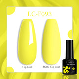 Lianfudai 7ML Neon Nail Gel Polish Summer Color Fluorescent Gel Nails Manicure Semi Permanent UV Gel Soak Off UV LED Nail Art Gel