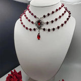 Lianfudai Victorian necklace beaded woman Romantic