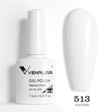 Lianfudai Venalisa Nail Gel Polish Jelly Color HEMA FREE Nude Pink Semi Permanent Soak Off UVLED Gel Nail Polish Sparkle Gel Varnish