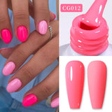 Lianfudai Sweet Spring Summer Color Gel Nail Polish 10ml Light Pink Green Yellow Long Lasting Varnis Semi Permanent For Nails