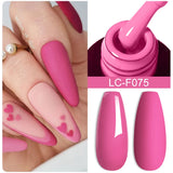 Lianfudai 7ML Jelly Pink Peach Quick Extension Gel Nail Polish Nude Transparent Color Finger Prolong Rubber Base Construction Gel