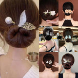 Lianfudai Headband Roller Hair Curler Donut Bun Maker Lazy Hairpin Tool Women's Bow Rabbit Ear Magic Hairstyle Ring Accessories Twisted