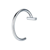 Lianfudai 1Pc Stainless Steel Fake Nose Ring Hoop Septum Rings C Clip Lip Ring Earring Fake Nose Piercing Women Body Jewelry Non-Pierced