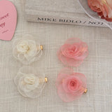 Lianfudai Mini hair clips for women girl accessories pin korean flower silk Crab popular trendy leading fashion cute sweets kpop new fairy