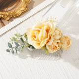 Lianfudai Fashion Wedding Hair Combs Accessories For Bridal Flower Headpiece Women Bride Hair Jewelry Girls New Headwear