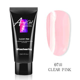 Lianfudai 15ml Extension Poly Nail Gel Jelly Arcylic Building UV Gel Tranparent Pink Nail Polish Semi Permanent Varnish Manicure Polygels