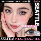 Lianfudai 1Pair New Colored Contact Lenses for Eyes High Quality Brown Lenses Green Contacts Fashion Cosmetic Gray Eye Contacts