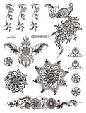 Lianfudai Size:158*120mm New Butterfly Tattoo Plain Flower Sexy Finger Collarbone Dark Waterproof Temporary Tattoo Sticker