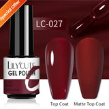 Lianfudai 7ml Metallic Gel Nail Polish Red Chrome Effect Soak Off UV Gel Varnish Semi Permanent Nail Art Manicure Base Top Coat