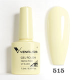 Lianfudai Venalisa Nail Gel Polish Jelly Color HEMA FREE Nude Pink Semi Permanent Soak Off UVLED Gel Nail Polish Sparkle Gel Varnish