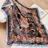 Lianfudai  Design brand foulard Neckerchief Shawl Wraps Print Silk Satin Scarf square Women Muslim Hijab Elegant Headband Bandana