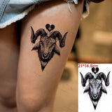 Lianfudai Black Raven Temporary Waterproof Tattoos Sticker Harajuku Henna Tattoo Women  Animal Tattoo Crow Temporary Tatoo Men Hb850