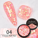 Lianfudai Smooth Ceramics Cat Magnetic Gel Nail Polish Sparkling Silver Moonlight Cat Eye Effect Soak Off Semi-Permanent Nail Art Varnish