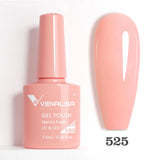 Lianfudai Venalisa Nail Gel Polish Jelly Color HEMA FREE Nude Pink Semi Permanent Soak Off UVLED Gel Nail Polish Sparkle Gel Varnish