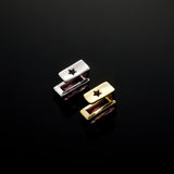 Lianfudai Trend Single Vertical Bar Hip Hop Grillz Cz Stone Gold Silver Color Grills Dental Mouth Punk Teeth Caps Jewelry