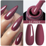 Lianfudai 7ML Jelly Pink Peach Quick Extension Gel Nail Polish Nude Transparent Color Finger Prolong Rubber Base Construction Gel