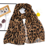 Lianfudai A fashionable voile leopard print soft thin women's scarf shawl