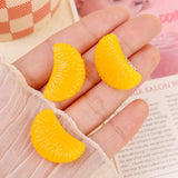 Lianfudai 1/5pcs Cute Simulation Tangerine Hair Clips Grip Girl Creative Bobby Pin Fashion Mini Cartoon Orange Brooch Headwear Accessories