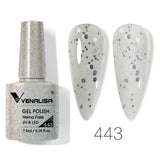 Lianfudai Venalisa Nail Gel Polish Jelly Color HEMA FREE Nude Pink Semi Permanent Soak Off UVLED Gel Nail Polish Sparkle Gel Varnish