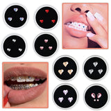 Lianfudai 3pcs/box Dental Acrylic Crystal Jewelry Tooth Gems Tooth Beauty Diamond Ornaments Tooth Deco Material Various Shape For Choose