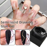 Lianfudai Semi-solid Drawing Gel Glue Magic Mirror Powder Spider Liner Nail Gel Polish Lamp Gel Lacquers Adhensive Glue Gel Manicures