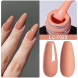 Lianfudai 7ML Jelly Pink Peach Quick Extension Gel Nail Polish Nude Transparent Color Finger Prolong Rubber Base Construction Gel