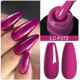 Lianfudai 7ML Auroras Thermal Gel Nail Polish Nude Dark Purple Glitter Gradient Temperature Color Changing Nail Art Gel Varnishes