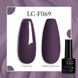 Lianfudai 7ML Auroras Top Coat Purple Sparking Auroras Gel Nail Polish Nail Art Vernis Semie Permanent Uv Gel Function Top Coat