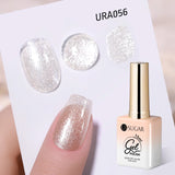 Lianfudai 15ml White Cat Magnetic Gel Super Bright Gorgeous Glitter Nail Polish Galactic Effect Moonlight Magnetic Gel Varnish