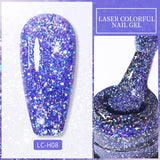 Lianfudai 7ML Gold Mirror Effect Metallic Gel Nail Polish Super Bright Chrome French Style Semi Permanent Soak Off Nail Varnish