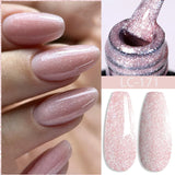 Lianfudai 7ML Jelly Pink Peach Quick Extension Gel Nail Polish Nude Transparent Color Finger Prolong Rubber Base Construction Gel