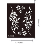 Lianfudai Hennas Tattoos Stencils Body Art Face Paint Stencils Hennas Tattoos Designs Templates Temporary Tattoos Sticker Reusable