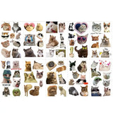 Lianfudai 10Pcs/set Kawaii Love Cat Temporary Tattoo Stickers Cute Cat Children Waterproof Tattoo For Kids Funny Birthday Gift